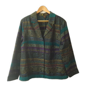 VTG Mirasol Baroque Revival Blazer Jacket Women’s XL Shoulder Pads